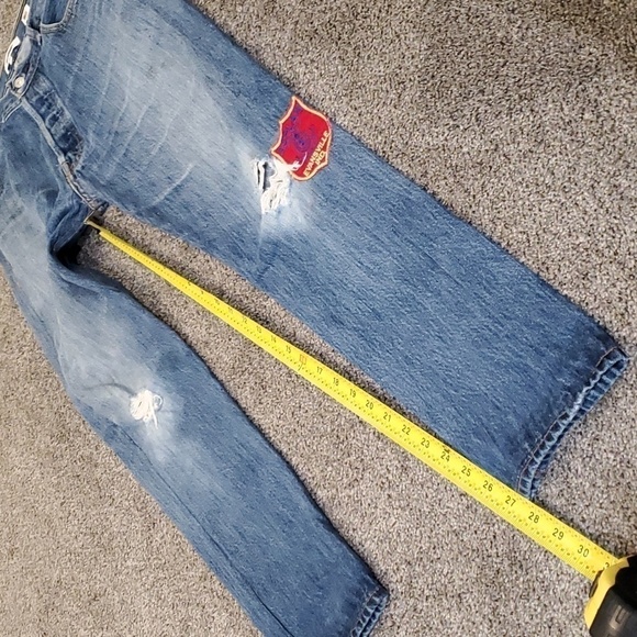 Rare Re/Done Levis 90" Y2K Womens USA Relaxed Straight legs high riseJeans sz 29 - Picture 14 of 16